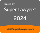 Logo Recognizing The Jacobs Law Firm's affiliation with Super Lawyer